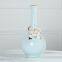 European Modern Simple Art Fresh Fashion Gild Blue Ceramic Plant Vase For Office Decor