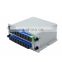 Ftth 1x16 plc lgx box splitter steel tube pon  sc upc plc 1m lc 1x16