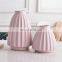 Simple and modern Macron color origami ceramic vase floral ornaments