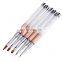 Wholesale Professional Kolinsky Acrylic Nail Art Brush Set With Rhinestones Metal Handle