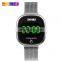 SKMEI 1589 LED Touch Screen Stainless Steel Mesh Band Women Watches with Magnetic Strap