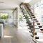 Modern Stainless Steel Handrail Design for Stairs Floating Straight Stair Interior Staircase