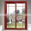 Latest design popular cheap price wood color aluminium sliding door