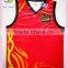 2016 custom full sublimation red basketball shirt with number