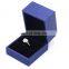 Fadeli Wholesale Custom Logo Royal Blue Pu Leather Jewelry Packaging Earrings Box