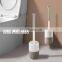 Household Cleaning Wall Mounted Tools Soft Silicone TPR Toilet Brush