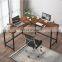 high end corner home simple L-shaped bedroom study learning iron corner writing executive desk modern computer office desk