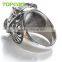 Topearl Jewelry High Quality Gothic Stainless Steel Evil Eye Dragon Claw Ring MER143