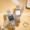 CADISEN 2043 Charm square quartz stainless steel japan movt. quartz latest wrist watch for ladies girl hand watch