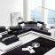 Black and White Leather Sectional Sofa Set Quality Choice