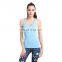 New Style Nylon Spandex Black Tank Top Fitness Gym Tank Top Women's Breathable quick drying tan tops