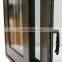 Bifold Black Aluminum Double Tempered Glazed Sliding Glass Window