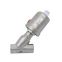 Pneumatic Control Piston Air Control Angle Seat Valve Double Acting Stainless Steel 2/2 Way Pneumatic Angle Seat Valve