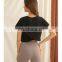 Wholesale Sexy Cotton Short Sleeve Crop Top Fashion Street Wear Casual Blank Plain T Shirt Workout Gym Running Clothes For Women