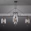 Custom Modern Luxury Creative Villa Living Room chandelier Pendant Light Dining Room Bar Fulcrum Collection All Copper Glass Cha