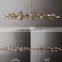 Modern Crystal Molecular Chandelier ceiling Lighting Fixture for Living Room Bedroom Dining Room kitchen island Foyer Lobby