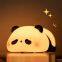 High Quality Rechargeable LED Panda Night Light Creative Warm White LED Nightlight for Bedroom Kids Room Direct from Factory