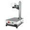 20W Desktop Small Mini Metal Stainless Steel Iron Copper Aluminum Silver Fiber Laser Marking Engraving Marker Machine