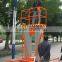 10m hydraulic aluminum alloy double mast lift platform/ aerial man working platform lift