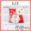 Red and white christmas snowman pillow