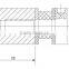 Foshan Long-Term wholesale stainless steel high quality barn room door fitting