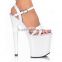 8 Inch Stiletto Platform Slippers Buckle High Heels Fetish Party High- Heeled Shoes Sexy Clubbing Slippers