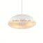 one bigger cup ash wood modern pendant light
