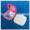 Square shaped plastic makeup mirror with light