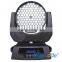 108*3W RGBW LED Moving Head Wash Light / led stage lighting