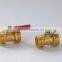 Demountable brass ball valve