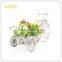 Antique Metal Bike Rack Flower Planter for Garden Deco