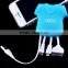 polo shirt data charging cable for iphone and for Android