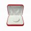 Wholesale Red PU Leather Metal Jewelry Packaging Boxes