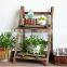 wood Shelves Display Flower Pots Indoor Plant Stand, Outdoor Garden Racks