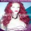 LONG layered auburn red lace front synthetic wig. Heat safe. Hand cut & styled