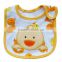 baby bib manufacturer/baby lunch bibs/ cute towel 3 layer waterproof/cute cat coustom bib