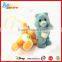 Promotional pvc flocking mini bear figures toy