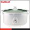 3.5L White SS body Caremic inner pot Electric Slow Cooker