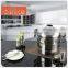 Two layer Multi-functional Steam pots stainless steel steamer pot Tempered glass lid & steel lid