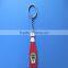 promotional price soft silicone keychain design custom rubber keyring