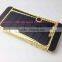 Real leather cover for iPhone 5s gold housing 24ct gold plating back panel for iPhone 5s