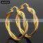 New Products 2016 Stainless Steel Screw Gold Plated Jhumka Earrings