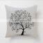 HOME-GJ Cotton Linen Decorative Throw Pillow Cushion Covers Pillowcase Shell Green Tree Printing 18" X 18"