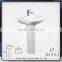 Simple modern bathroom ceramic sink pedestal wash basin J8011