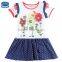 (h5886D)White 2-6Y wholesale baby girl dress summer flower dress for girls new design fresh stock