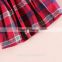 (H6639) 2015 nova kids wholesale clothes latest fashion design pure cotton plaid baby girls dresses for autumn winter