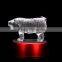 Hot sale chinese zodiac pig crystal material for home decoration