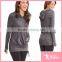 100% cotton girls cool t shirt women plain Long sleeve o neck t shirt