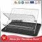 Kitchen accessories Hygienic Copper plated Metal wire corner dish rack