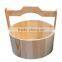 Home Fashion Eco-Friendly Sliding Lid Wooden Bucket Set